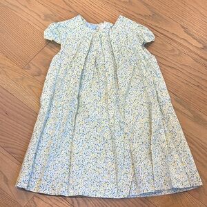Bella Bliss blue, yellow and green floral cotton sundress, size 4